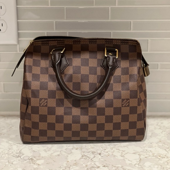 Louis Vuitton Brown Checkered Handbag - Picture 3 of 4